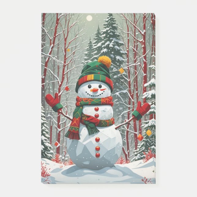 Bonhomme de neige post-it block (Framsida)