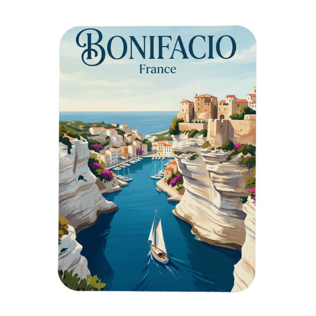 Bonifacio Frankrike Magnet (Vertikal)