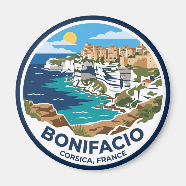 Bonifacio Frankrike Magnet (Framsidan)