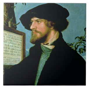 Bonifacius Amerbach, 1519 (olja på pinewood) Kakelplatta
