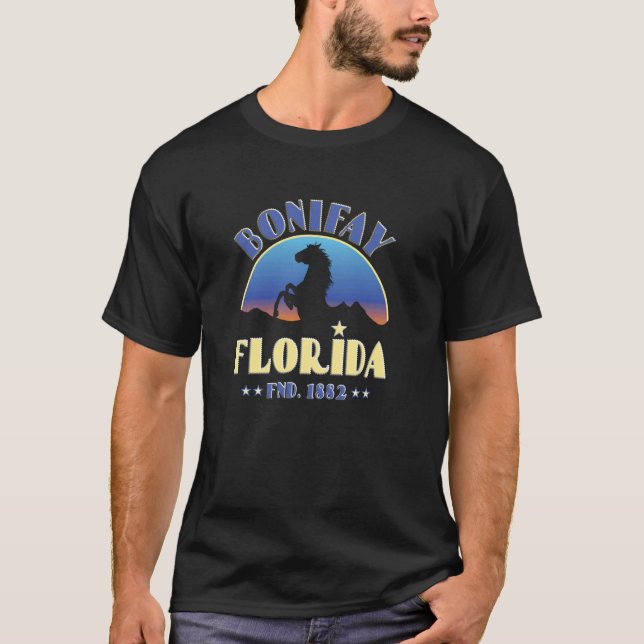 Bonifay Florida FL Vildhäst T Shirt (Framsida)