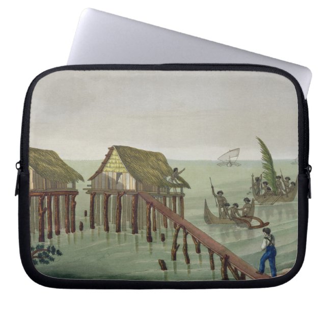 Boningar av den Papu stammen, Rawak, pläterar 22 Laptop Fodral (Framsidan)