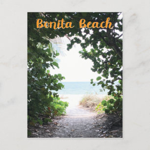 Bonita Beach, väg-foto från stranden vid Florida Vykort