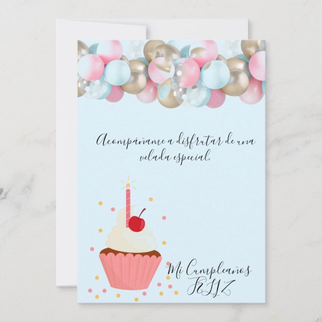 bonita Invitation de festejo Inbjudningar (Framsida)