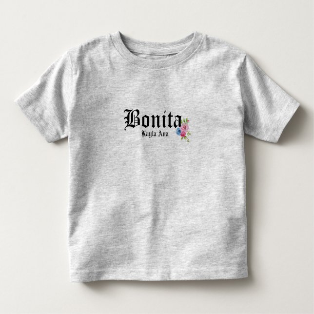 Bonita Pretty Girls Anpassat Namn T Shirt (Framsida)