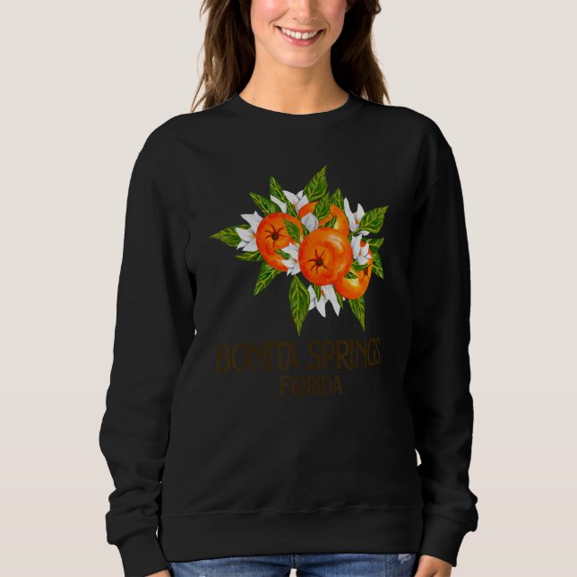 Bonita Springs Florida Beach FL Oranges Blossom Fl T Shirt (Framsida)