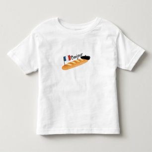 Bonjour Baguette - Lustigt Fransk Food T Shirt