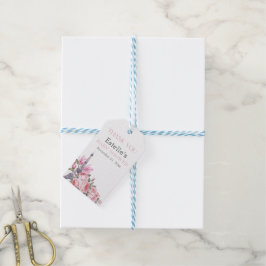 Bonjour Bebe | Blommigt Fransk Baby Shower Presentetikett