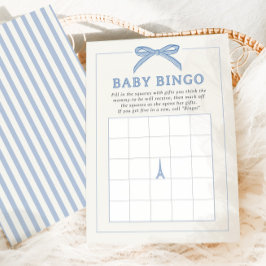 Bonjour Bébé Blue Paris Baby Bingo-spelkort
