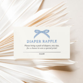 Bonjour Bébé Blue Paris Eiffel Diaper Raffle Tilläggskort