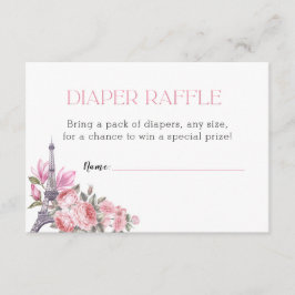 Bonjour Bebe | Diaper Raffle Baby Shower Tilläggskort