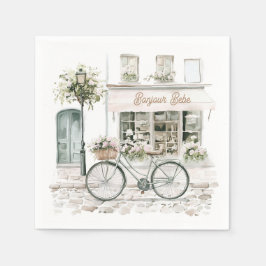 Bonjour Bebe Fransk Baby Shower Pappersservett