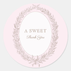 Bonjour Bebe Fransk Patisserie Sweet Tack Runt Klistermärke