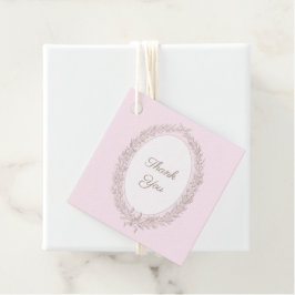 Bonjour Bebe Fransk Patisserie Tack Rosa Gåvor Etiketter