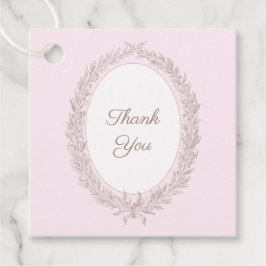 Bonjour Bebe Fransk Patisserie Tack Rosa Gåvor Etiketter