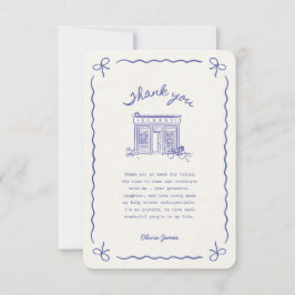 Bonjour Bebe French baby shower Tack Kort