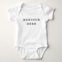 "Bonjour Bébé" Jersey babyBodysuit