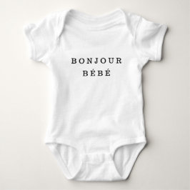 "Bonjour Bébé" Jersey babyBodysuit Tee Shirt