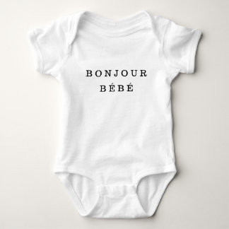 "Bonjour Bébé" Jersey babyBodysuit Tee Shirt