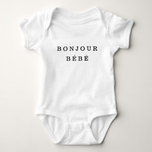 "Bonjour Bébé" Jersey babyBodysuit Tröja