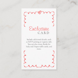 Bonjour Bébé Mjölk och Cookies Modern Baby Shower Tilläggskort