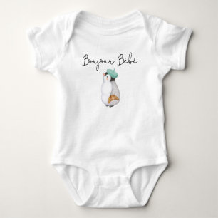 Bonjour Bebe Paris Fransk Baby Baby Bodydrädräkt T Shirt
