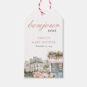 Bonjour Bébé Paris Fransk Baby Shower Presentetikett