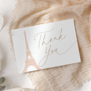 Bonjour Bebe Paris Fransk Baby Shower Tack Kort