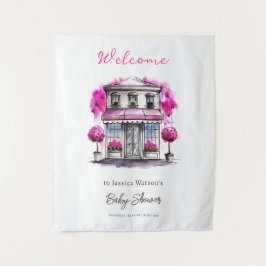 Bonjour Bebe Paris Fransk Rosa Black Baby Shower