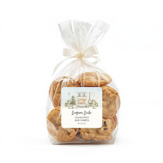 Bonjour Bebe Paris French Baby Shower Fyrkantigt Klistermärke