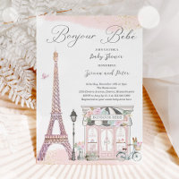 Bonjour Bébé Paris Parisian Fransk Baby Shower