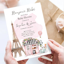 Bonjour Bebe Paris Parisian Fransk Baby Shower