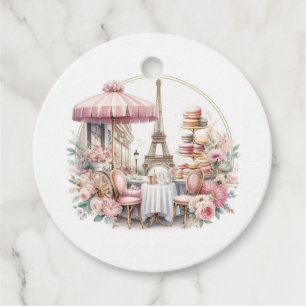 Bonjour Bébé Parisian Café Baby Shower Gåvor Etiketter