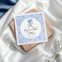 Bonjour Bebe Romantic Blue Fransk Toile