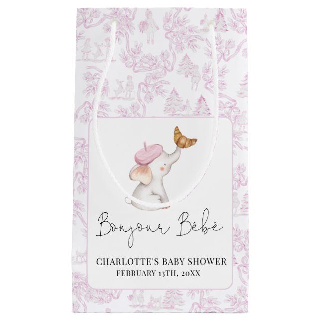 Bonjour Bebe Romantic Fransk Girl Baby Shower (Framsidan)