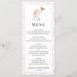 Bonjour Bebe Romantic Fransk Girl Baby Shower Meny