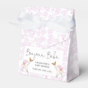 Bonjour Bebe Romantic Fransk Girl Baby Shower Presentaskar