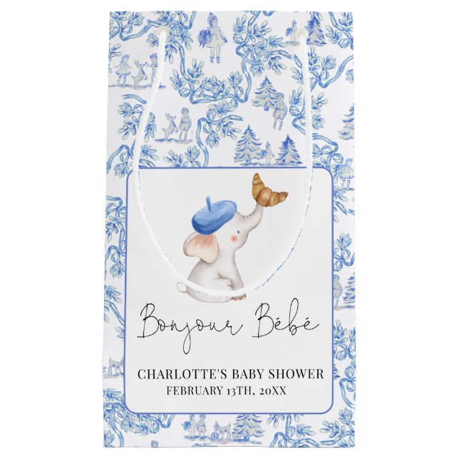 Bonjour Bebe Romantic Fransk Girl Baby Shower Sma (Framsidan)