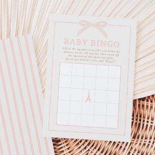 Bonjour Bébé Rosa Paris Baby Bingo-spelkort