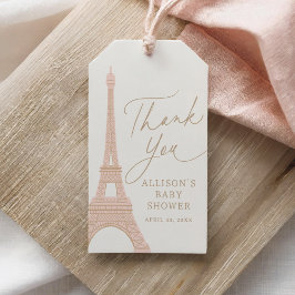 Bonjour Bebis Paris Fransk Baby Shower Presentetikett