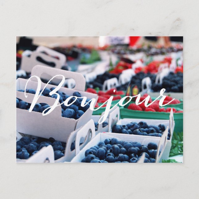 Bonjour Berries POSTCARD Vykort (Framsida)