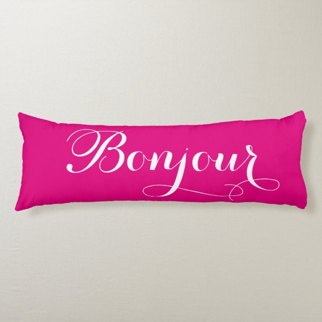 Bonjour Bonsoir Body Pillow Kroppskudde (Framsidan)