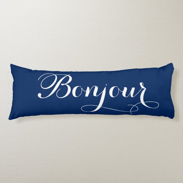 Bonjour Bonsoir Body Pillow Kroppskudde (Framsidan)