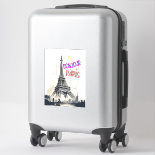 Bonjour Colorful Paris Klistermärken