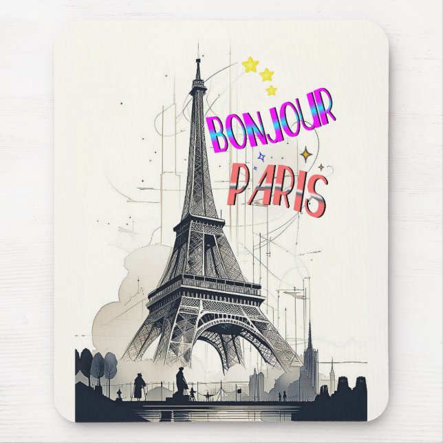 Bonjour Colorful Paris Musmatta (Framsidan)