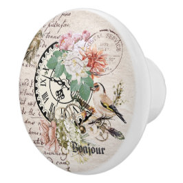 Bonjour elegant fransk lantlig papper Botanisk Knopp