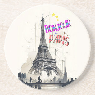 Bonjour Färgrik Paris Underlägg