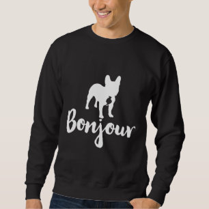 Bonjour Fransk Bulldog Lång Ärmad Tröja