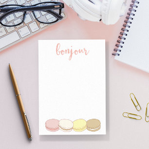 Bonjour Fransk Macarons Pastel Post-it Block