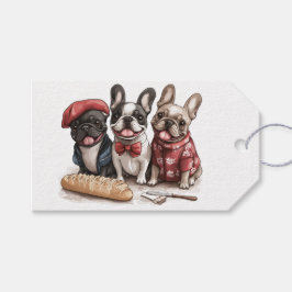 Bonjour franska bulldoggar presentetikett